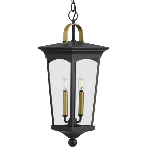 Product image for Progress P550067-031 Chatsworth Collection Black Two-Light Hanging Lantern