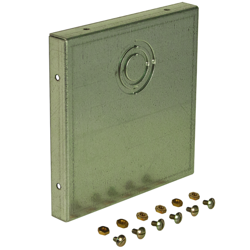 N1 End Cap (Hinged-Cover/Screw-Cover Wireway) 4X4 Carbon Steel - Galvanized