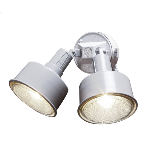 Product image for Bell 5876-6 4 Inch 75 to 150 W PAR38 Lamp White Powder Coated Rugged Die-Cast Metal Round Weatherproof Light Kit