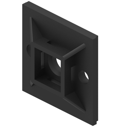 Product image for Burndy CTB100RAF2C (50056463) Cbl Tie Mnt Base, Qty 100