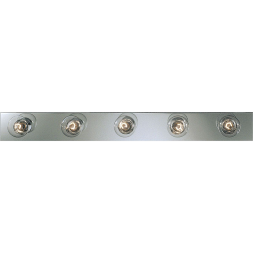 Product image for Progress P3116-15 Broadway Collection Five-Light Polished Chrome Traditional Bath Vanity Light