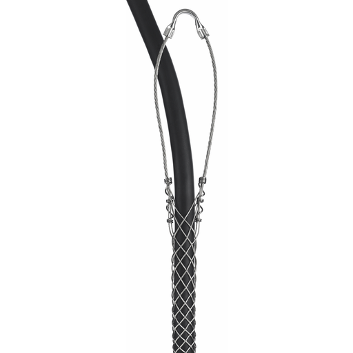 Service Drop Support Grips, Light Duty, Single Eye, Single Weave, Closed Mesh, Tin-Coated Bronze, 0.52-0.62"