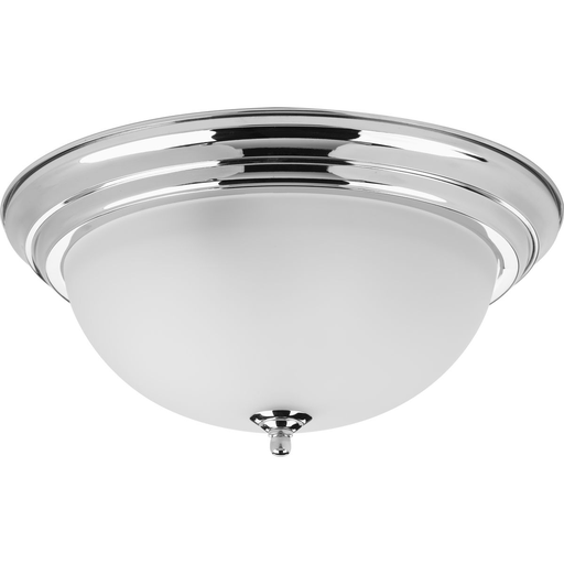 Product image for Progress P3926-15ET Three-Light Dome Glass 15-1/4" Close-to-Ceiling