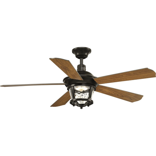 Product image for Progress P2576-2030K Smyrna Collection Indoor/Outdoor 52" Five Blade Ceiling Fan