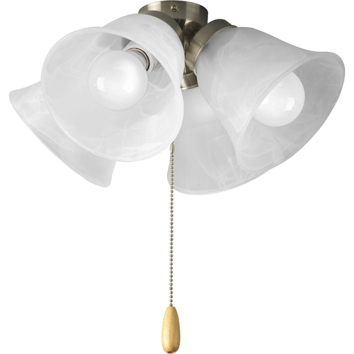 Product image for Progress P2643-09WB AirPro Collection Four-Light Ceiling Fan Light