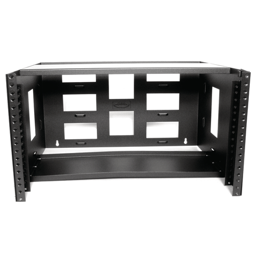 Product image for Hubbell HPWWB6U8CABLEMGT, BRKT, BOT HNGE, 6U, 10.5"HX8"D