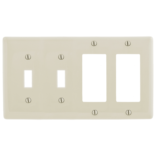 Product image for HPW NP2262LA WALLPLATE, 4-G, 2) TOG
