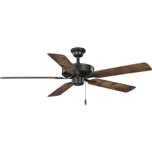 Product image for PROG P250080-020 52IN AIR PRO 5 BLADE CEILING FAN NO LIGHT ANTIQUE BRONZE