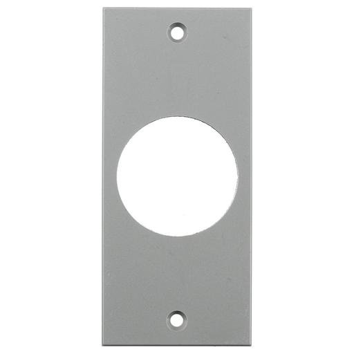 Product image for Hubbell Wiring Devices HBLTL318SGY 2 x 4.5 Inch Gray Single Receptacle Screw Type Face Plate
