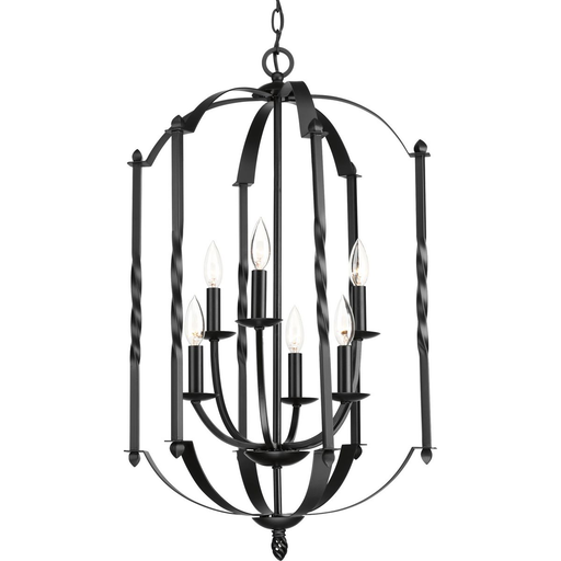 Product image for Progress P3577-31 Greyson Collection Six-Light, Two-Tier Foyer Chandelier