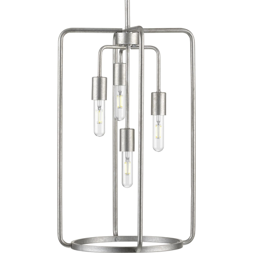 Product image for Progress P500224-141 Bonn Collection Four-Light Galvanized Finish Farmhouse Pendant Light