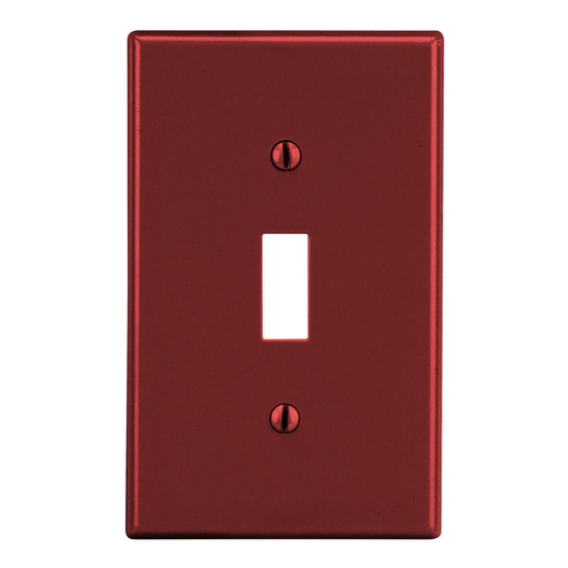 Product image for HWDK P1R WALLPLATE, 1-G, TOG, RED