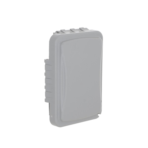 Product image for Taymac MM110G 1-Gang Weatherproof Flip Cover, Horizontal/Vertical, Flat, 16-in-1, Gray