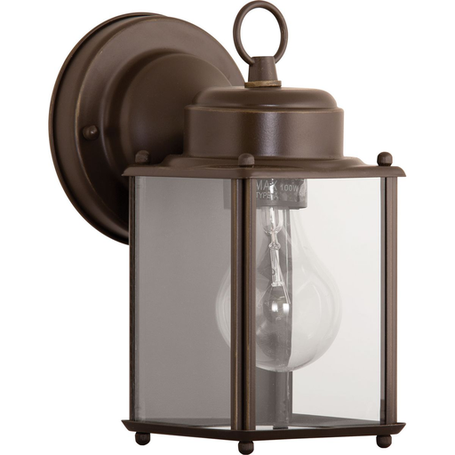 Product image for Progress P5607-20 Flat Glass Lantern One-Light Wall Lantern