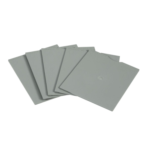 Mayer-DDS-Concrete Floorboxes, Flush, Rectangular PVC Box Series, Replacement Low Voltage Dividers, 5 pack, PFBRG2 and PFBRG3-1