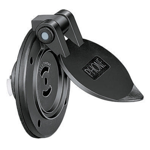 Product image for HCI PH6596 MARINE TELE OUTLET, BK,