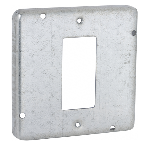 Product image for Raco 856 4-11/16" Square Cover, Exposed Work, GFCI or Decorator Device