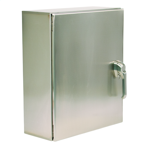 N412 Single Door Wall-Mount Ultimate 3-Point Handle 36X24X12 304 Stainless Steel