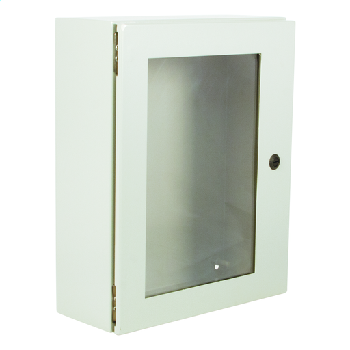 N412 Single Door Wall-Mount Ultimate with Window 20X16X10 Carbon Steel - Gray