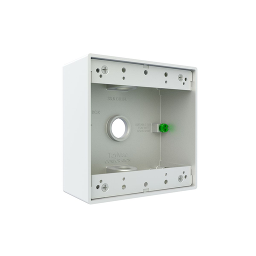 Product image for RACO DB350WH 2G WP BOX (3) 1/2 IN.