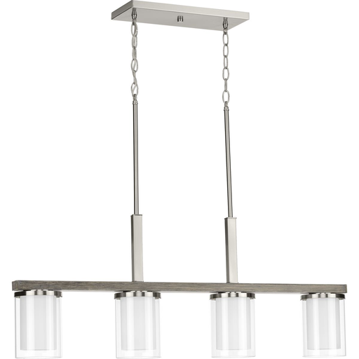 Product image for Progress P400190-009 Mast Collection Four-Light Linear Chandelier