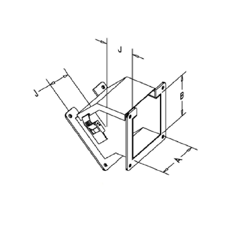 N1 Lay-In 45 Degree Elbow Outside 8X8 Carbon Steel - Gray