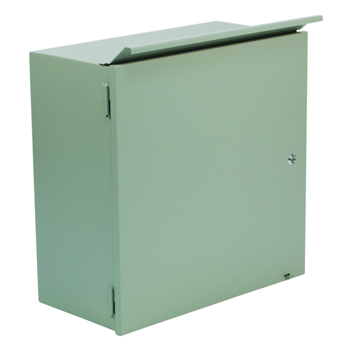 N3R CT Single Door Hinged-Cover 20X20X10 Carbon Steel - Gray