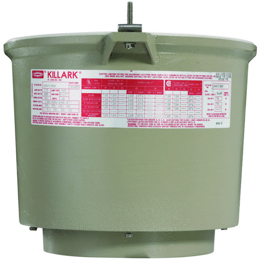 Product image for Killark VM5P400 VM5 Series - Aluminum 400 Watt High Wattage Pulse Start Metal Halide Light Fixture (Lamp Not Included) - Optic Thread Size 7-3/4" -Quadri-Volt (120/208/240/277V) At 60Hz