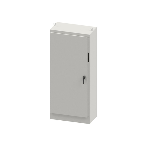 N12 Single Door Right Flanged Disconncet 72X39.5X18 Carbon Steel - Gray