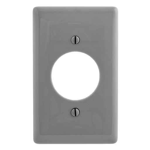 Product image for Hubbell NP720GY WALLPLATE, 1-G, 1.60" OPNG, GY