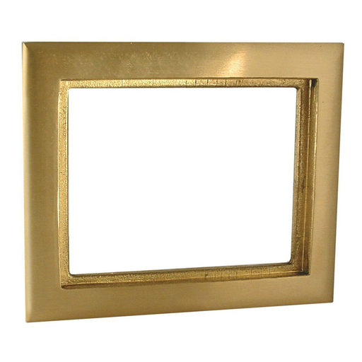 Product image for Raco 6292 1-Gang Rectangular Brass Carpet Flange