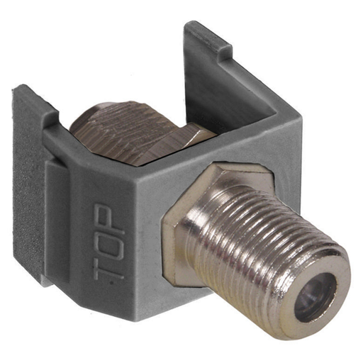 Product image for Hubbell Wiring Devices NSF70GY Gray Nickel Plated Audio/Video Connector