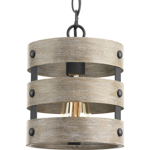 Product image for Progress P500022-143 Gulliver Collection One-Light Graphite Coastal Pendant Light