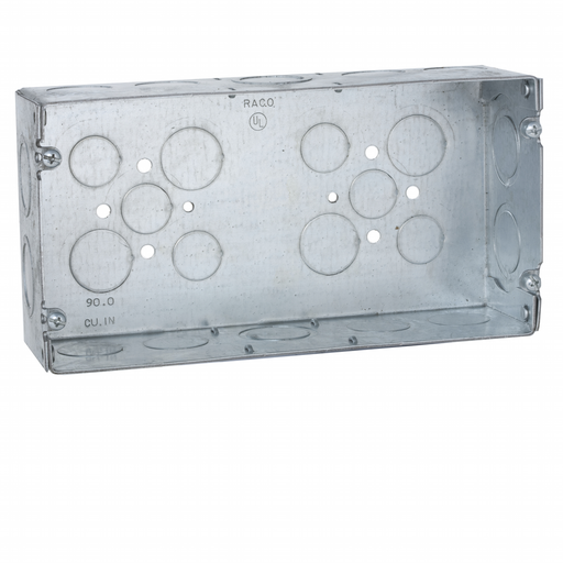 Product image for Raco 942 Gang Box, 3 Device, 2-1/2" Deep