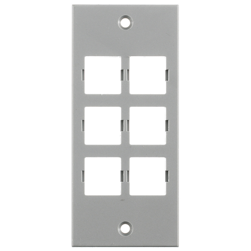 Product image for Hubbell HBLLT309SGYFACEPLATE, SCREW MT, LUCENT, GY