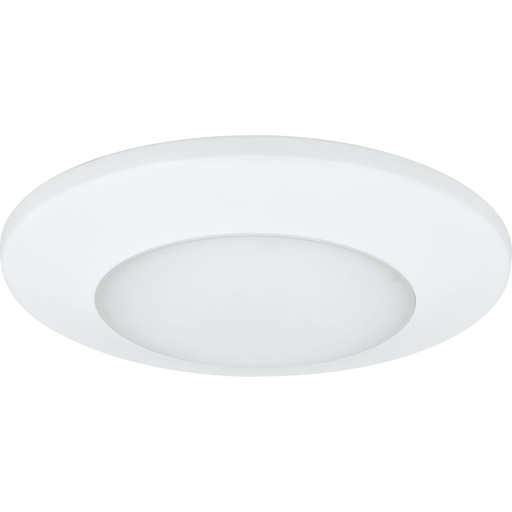 One-Light White LED Flush Mount