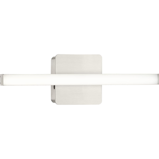 Product image for Progress P300403-009-CS Phase 4 Collection 16 in. Brushed Nickel Small Modern Integrated 3CCT Integrated LED Linear Vanity Light