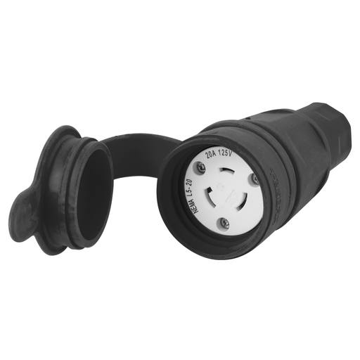 Product image for HCI HBL27W47BK CONN, NEMA L5-20R, 2