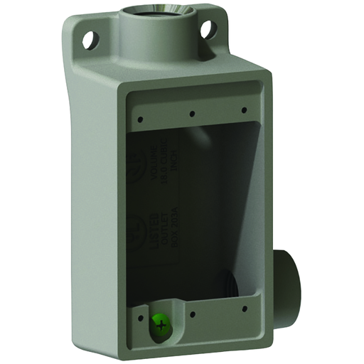 Killark FSR-2 3/4"Aluminum, FSR Type Shallow Device Box Product image for Killark FSR-2 3/4"Aluminum, FSR Type Shallow Device Box