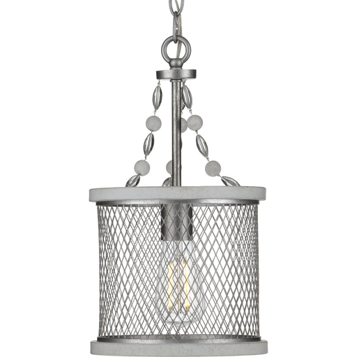Product image for Progress P500228-141 Austelle Collection One-Light Galvanized Finish Farmhouse Pendant Light