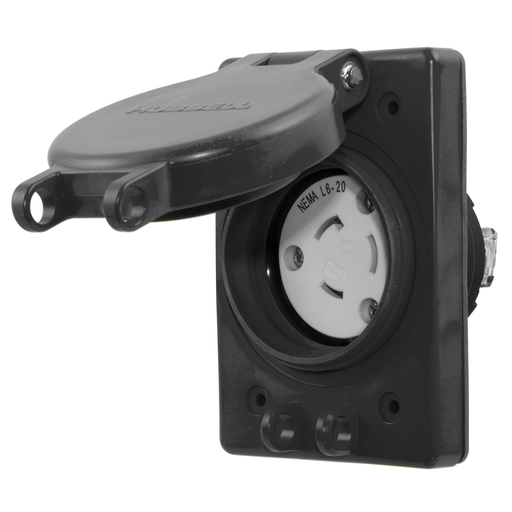 Product image for HWDK HBL67W48BK WATERTIGHT RECEP AS