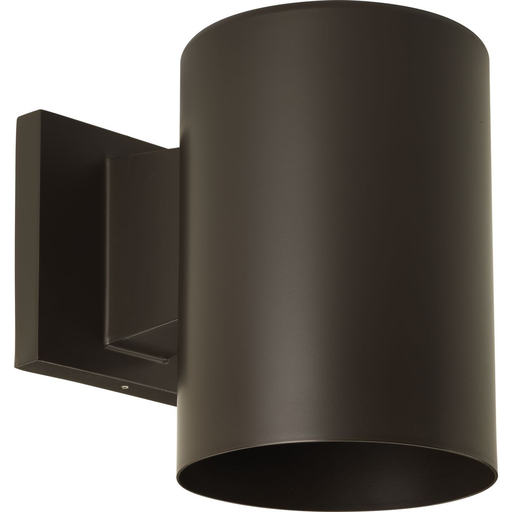 Product image for Progress P5674-20/30K 5" Bronze LED Outdoor Wall Cylinder