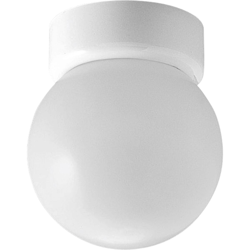 Product image for Progress P3203-30 One-Light 6" Glass Globe Close-to-Ceiling