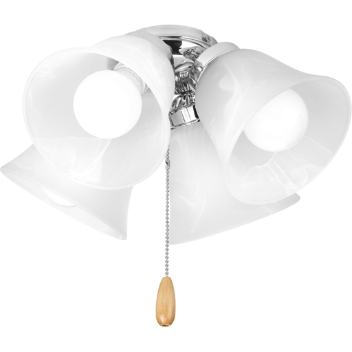 Product image for Progress P2610-15WB AirPro Collection Four-Light Ceiling Fan Light