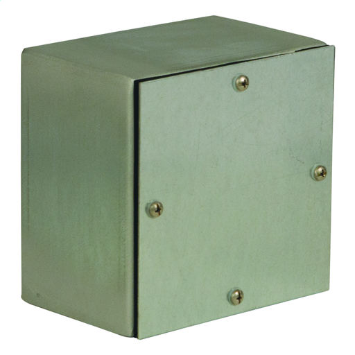 N4 Gasketed Screw-Cover 16X16X6 Carbon Steel - Galvanized