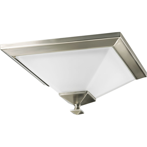 Product image for Progress P3854-09 Clifton Heights Collection Brushed Nickel One-Light 12-1/2" Flush Mount
