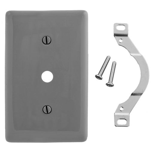 Mayer-DDS-1-Gang Wallplate, Blank, Strap Mount-1