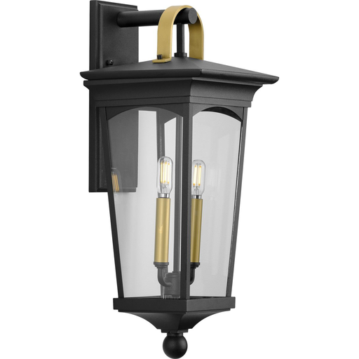 Product image for Progress P560183-031 Chatsworth Collection Black Two-Light Medium Wall Lantern