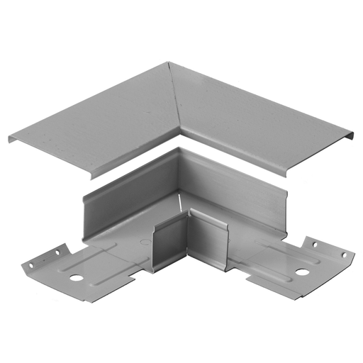 Product image for Hubbell HBL3011EGY Raceway, 90 FLAT ELBOW, HBL3000 SER, GY