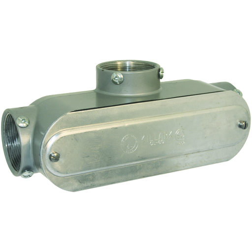 1-1/4" T Hub, Aluminum Combo Conduit Body